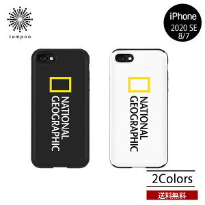 �������� ���[���� iPhone 2020 SE 8 7 NationalGeographic Big Logo Slide Case �X���� �A�C�t�H�� �V���v�� �J�[�h ���[ �P�[�X ���킢�� ���������� ������� �u�����h �i�V���i���W�I�O���t�B�b�N tempoo