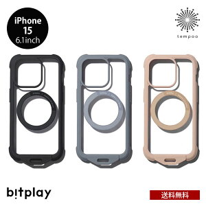 �������� iPhone 15 6.1 KOPEK bitplay Wander Case �P�[�X CE-15-BK-PK-01 MIL�K�i MagSafe ���C�����X�[�d �A�C�t�H�� �A�C�z�� �P�[�X �J�o�[ �V�����_�[ �ϏՌ� �y�� ���^ �l�C ������� �V���v�� ���j�Z�b�N