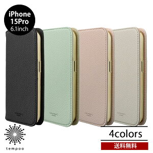 �������� iPhone 15 Pro 6.1 GRAMAS COLORS Shrink PU���U�[ �t�H���I�P�[�X CBCSH-IP24 �O���}�X �J���[ �X�}�z�P�[�X �A�C�t�H�� �J�o�[ �蒠�^ �J�[�h���[ �v���[���g �M�t�g 2023 New