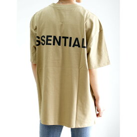 送料無料 トップス FEAR OF GOD FOG ESSENTIALS フィアオブゴッド エッセンシャルズ REFLECTOR LOGO S/S TEE / タン 返品交換不可