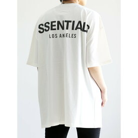 送料無料 トップス FEAR OF GOD FOG ESSENTIALS フィアオブゴッド エッセンシャルズ LA限定 REFLECTOR LOGO S/S TEE / ホワイト 返品交換不可