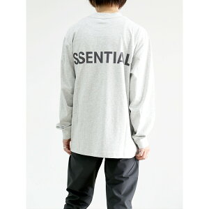 �������� �g�b�v�X FEAR OF GOD FOG ESSENTIALS �t�B�A�I�u�S�b�h �G�b�Z���V�����Y REFLECTOR LOGO L/S TEE / �O���[ �ԕi�����s��