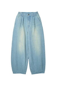���������g�b�v�X X-girl �G�b�N�X�K�[�� TUCK WIDE LEG DENIM PANTS / ���C�g�C���f�B�S