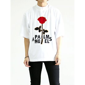 セール商品 30%OFF 送料無料 トップス Palm Angels パーム エンジェルス ROSE BOXY TEE / ホワイト×レッド 返品交換不可