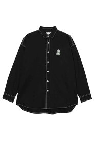 セール商品 30%OFF 送料無料 トップス X-girl エックスガール FACE PATCH L/S SHIRT / ブラック 返品交換不可