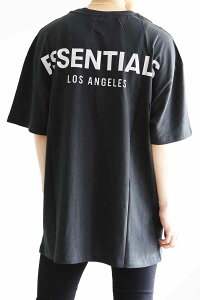 �������� �g�b�v�X FEAR OF GOD FOG ESSENTIALS �t�B�A�I�u�S�b�h �G�b�Z���V�����Y �yLA����zREFLECTOR LOGO S/S TEE / �u���b�N �ԕi�����s��