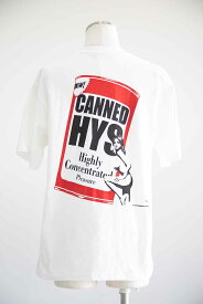 送料無料 トップス HYSTERIC GLAMOUR ヒステリックグラマー CANNED HYSTERIC Tシャツ / ホワイト 返品交換不可
