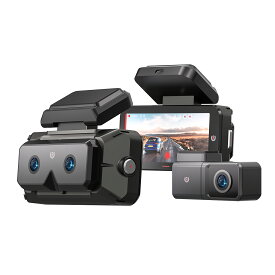 AKEEYO EYES 2K ドライブレコーダー 前後3カメラ STARVIS 2搭載 音声コマンド ADAS＋BSD運転支援機能 GPS内蔵 HDR対応 小型 超強暗視 24時間駐車監視 Gセンサー 緊急録画 APP対応 技適認証済 LED信号対応 ノイズ対策