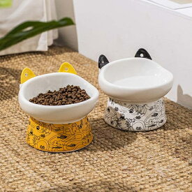 猫 食器 スプーン付き 傾斜 陶器 フードボウル 猫用 犬用 食べやすい 高さがある ペット食器 おしゃれ 斜め ペット用 エサ皿 えさ皿 餌入れ エサ入れ えさ 台 水飲み ボウル 水入れ お皿 ご飯皿 水分補給 ネコ 小型犬 キャットフード入れ 可愛い 雑貨 負担軽減