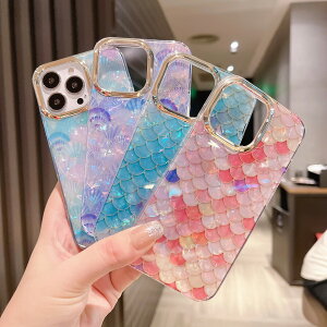 iPhone14 ケース iPhone13 ケース iPhone12 ケース iPhone SE 第三世代 iPhone ケース カバー 韓国 かわいい おしゃれ レオパード シェル アニマル ゴールド キラキラ 貝殻 マーメイド レインボー グラデー