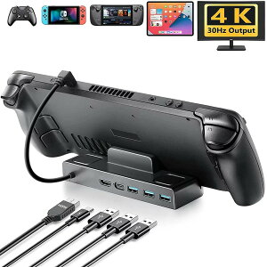 X`[fbLhbN Steam Deck hbLOXe[V SWITCH ^ubg X}zɂΉ HDMI2.0 4K 60HzfBXvCAo 3USB3.0 100W USB-C[d|[g er j^[ nh }EX L[{[h