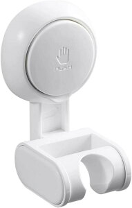 シャワーフック 強力真空吸盤 シャワーヘッドホルダー デタッチャブル 穴あけ不要 角度調整 シャワーハンガー ライドバー 壁掛け 防水 防錆 吸盤フック 浴室用 バスルーム 取り外し可能 ペ