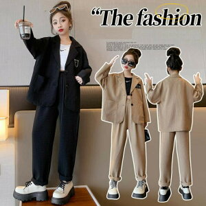 110 120 130 140 150 160 170cm パンツスーツ フォーマルスーツ セットアップ 2点セット ジャケット+パンツ 女の子 韓国子供服 ガールズ キッズ ジュニア 入学式 入園式 卒園式 結婚式 七五三 小学校