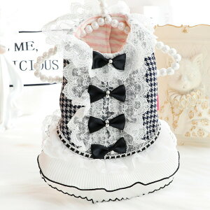 犬 服 秋冬 厚手 猫 姫 ドレス 千鳥格子 香風 ウィンタードレス 柴犬 小型犬 中型犬 ペット 超かわいい