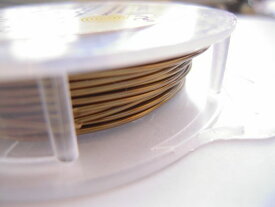 【AWガンメタ（アンティークブラス）／18～28g】アーティスティックワイヤー【カット・巻販売】(手芸ワイヤー／クラフトワイヤー)