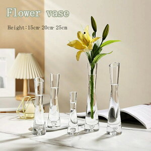 玄関 寝室 リビング 新生活 雑貨 インテリア 北欧 水栽培 25cm 20cm 15cm 透明 フラワーベース 一輪挿し 花器 おしゃれ ガラス
