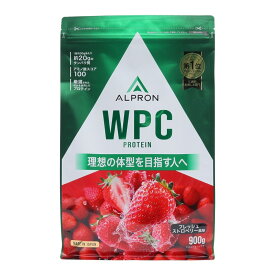 プロテイン WPCプロテイン フレッシュストロベリー風味 900g ALPRON WPC ホエイプロテイン アミノ酸 たんぱく質