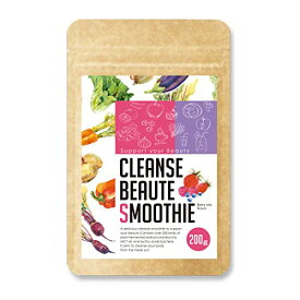 サイズ：200グラム (x 1) ダイエットスムージー 200g 乳酸菌クレンズダイエット CLEANSE BEAUTE SMOOTHE 置き換え (ベリーミックス)