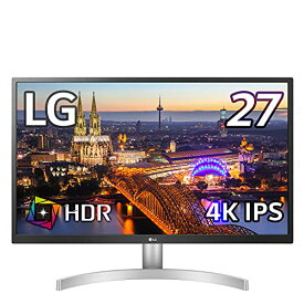 LG モニター ディスプレイ 27UL500-W 27インチ/4K/HDR(標準輝度:300cd/*)/IPS非光沢/HDMI*2、DisplayPort/FreeSync/ブルーライト低減