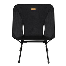 色：ブラック Mozambique(モザンビーク) アウトドア チェア キャンプ 椅子 折りたたみ 収納袋 コンパクト 軽量 アルミ オックスフォード 高さ調節 耐荷重135kg 高さ調節可能でワイドなアウトド