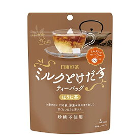 三井農林 日東紅茶 ミルクとけだすティーバッグほうじ茶 4袋*6個
