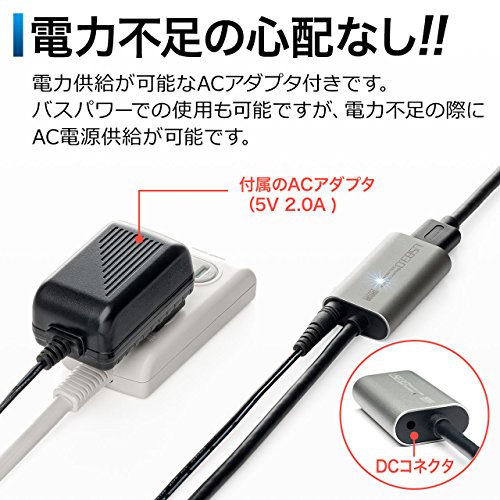 楽天市場】サンワダイレクト USB3.0 延長ケーブル 5m アクティブタイプ