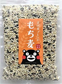 もち麦&古代米ブレンド 600g 熊本県産 残留農薬ゼロ 食物繊維たっぷり 栄養バランス抜群 無添加無着色 真空パック 便利なチャック付