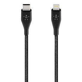 色：ブラック Belkin USB-C to ライトニングケーブル iPhone 13 mini / Pro / Pro Max / 12 / SE / 11 / XR 対応 急速充電 超高耐久 MFi認証 PD対応 1.2m ブラック DuraTek Plus F8J243BT04-BLK-A