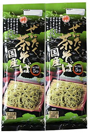 東亜食品 ぜいたく茶そば(国産) 200g*2袋