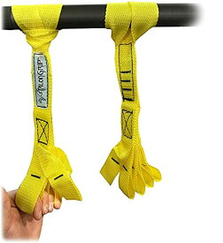 色：イエロー Core Prodigy Talon プルアップグリップ強度ストラップ - ナイロン指と親指ループ グリップトレーニング ロッククライミング 手と腕の強化
