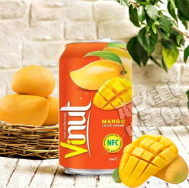 【送料無料有】Vinut芒果汁(マンゴージュース) 330ml　ベトナム人気商品・夏定番　果汁入り飲料　清涼飲料水