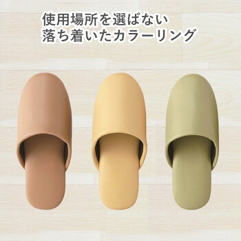 こども用の抗菌仕様ビニールスリッパのライトグリーンイエローココアブラウン