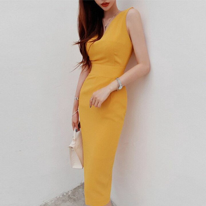 楽天市場 お呼ばれ ワンピース 韓国 安い きれいめ 即納 おしゃれ ロング パーティードレス 結婚式 二次会 謝恩会 可愛い プチプラ ノースリーブ タイト シンプル エレガント 10代 代 30代 人気 海外 フェミニン デート 女子会 婚活 Pots