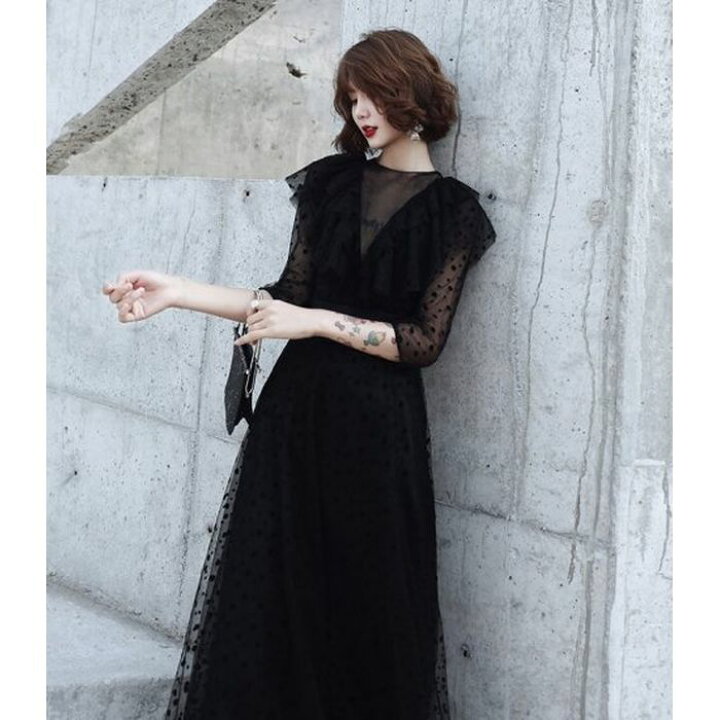 楽天市場】パーティードレス 韓国 ドレス ロング 結婚式 二次会 謝恩会 個性的 ワンピース ブラック 黒 レース おしゃれ エレガント 上品 小さいサイズ 大きいサイズ マキシ丈 即納 XS/S/M/L/XL/3L ドット クラシカル 海外 袖あり : Pots 楽天市場】パーティードレス 韓国 ドレス ロング 結婚式 二次会 謝恩会 個性的 ワンピース ブラック 黒 レース おしゃれ エレガント 上品 小さいサイズ 大きいサイズ マキシ丈 即納 XS/S/M/L/XL/3L ドット クラシカル 海外 袖あり : Pots