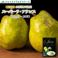 ギフト 送料無料 山形県天童市 洋梨 スーパーラフランス約3kg(2L・8〜10玉入り) お歳暮 ギフト ※一部地…