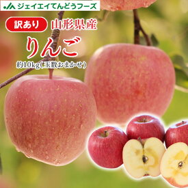 予約商品 りんご 訳あり 10kg 送料無料 山形県産 品種おまかせ 約10kg(玉数おまかせ) バラ詰め 一部地域は別途送料追加 フルーツ 果物 果物 9月下旬頃より発送 ap13