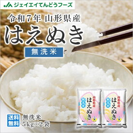 お米 コメ はえぬき 10kg 無洗米 送料無料 山形県産 新米 令和7年産 【キャンセル・着日指定不可】 rhm1007