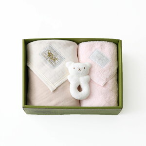 【 TENERITA 公式 】 6重ガーゼケット&超甘撚りエクストラリッチフェイスタオル&くまさんセットB | タオルケット フェイスタオル ラトル ベビー タオル 日本製 テネリータ ギフト プレゼント 贈