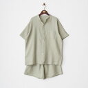 【 TENERITA 公式 】 アムンゼンバックガーゼパジャマ | 綿100% パジャマ 日本製 オーガニックコットン 半袖 レディース メンズ ユニセックス テネリータ ギフト プレゼント 結婚祝い