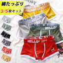 ボクサーパンツ メンズ 前閉じ お得な3枚/5枚セット ボクサーブリーフ 吸湿排汗 抗菌防臭 肌着 男性用下着 綿95% セクシー 通気 ショーツ アンダーウェア ローライズ オールシーズン コットンストレッチ おしゃれ 柔らかい 蒸れない