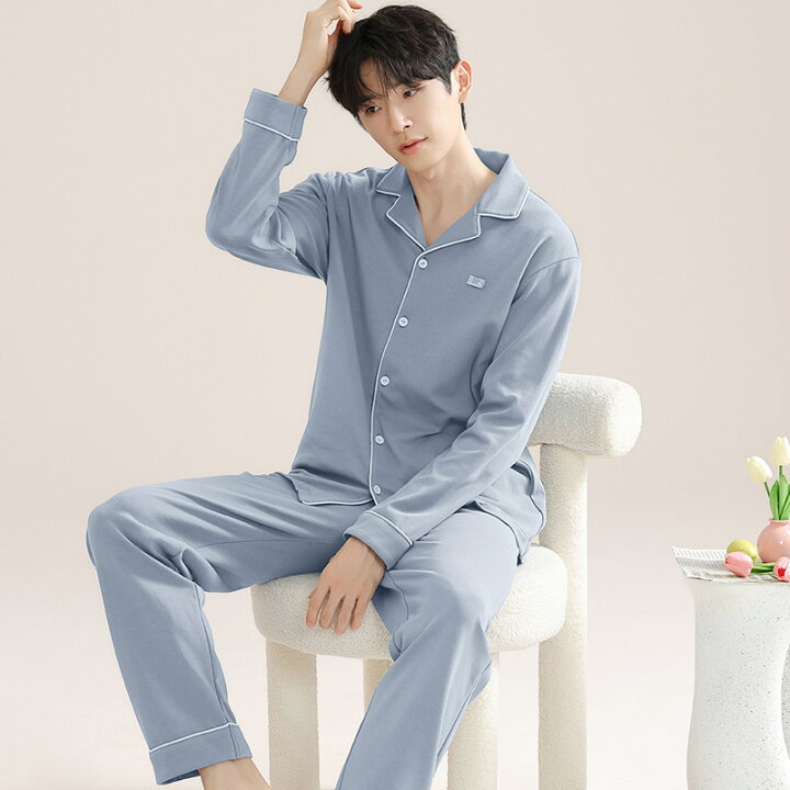 KDUQHF パジャマ モーダル長袖女性の春秋レッドアイスシルクブライダルホーム服セット(Mcode) パジャマ Mサイズ 播州織 前開き 日本製 （  レディース 春 秋 長袖 上下セット ルームウェア ジャガード織 無地 綿 シルク 上質 吸湿 体温調節 女性用 コットン 長ズボン 婦人 ... KDUQHF メンズ無地長袖ラウンジパンツパジャマ(White,L)