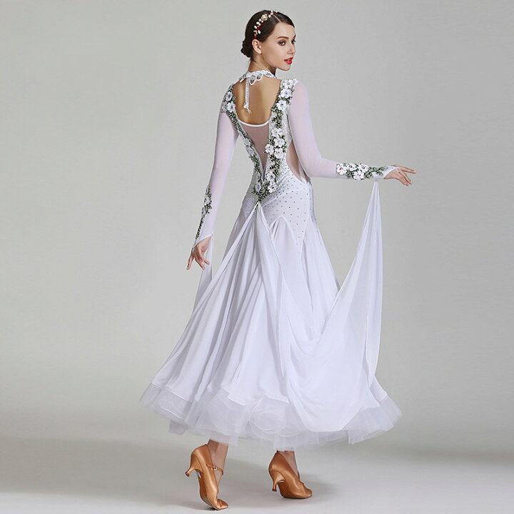 新作社交ダンス競技ドレス デモ用 発表会用演出服 ファッション  