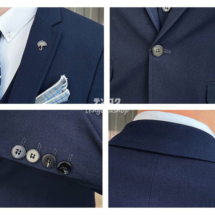 楽天市場】全5色 スーツ メンズ 3点セット 2点セット 紳士服 結婚式 