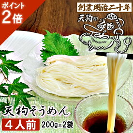 【愛されて130余年】そうめん 素麺 お土産 にゅうめん 天狗そうめん お試し 4人前セット 2袋 保存食 備蓄 非常食 母の日 こどもの日 ギフト プレゼント 贈答 山形 天童 山本製麺 お祝い 内祝い 誕生日 引っ越し ご挨拶 防寒 乾麺 お取り寄せ 送料無料