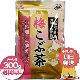 【1000円ポッキリ！】 【買いまわり】 ＼あす楽／ 梅昆布茶 300g 梅こんぶ茶 うめこんぶちゃ 業務用 梅こぶ茶 こんぶちゃ 粉末 大容量 前島食品 たべたろう