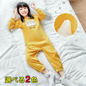 子供 カバーオール ルームウェア 部屋着 長袖パジャマ かわ 女の子 寝間着 ベビー オールインワン ナイトウエア つなぎ パジャマ