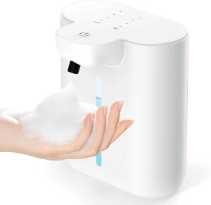 ハンドソープ 自動 ディスペンサー 泡 コンパクト 吐出量4段階 壁掛け オートディスペンサー ソープディスペンサー キッ 充電式