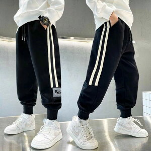 ロングパンツ 秋 可愛い 子供服 ウエスト ジャージ ボーダー スウェット 男の子 ゴ 長ズボン コットン 【 おしゃれ 送料無料 】