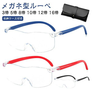 12倍 3倍 10倍 眼鏡型ルーペめがね メガネ型ルーぺ メガネ型ルーぺ 5倍 8倍 メガネルーペ 拡大鏡 ルーペ ルーペメガネ 読書 16倍