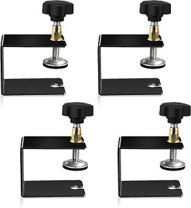 パーテーション 固定用金具 ブラケットクランプ デスク クランプ 4個セット キャビネット 木工 調節可能 作業 切削 締付 寝室 テーブル固定型 スタンド型 DIY工具